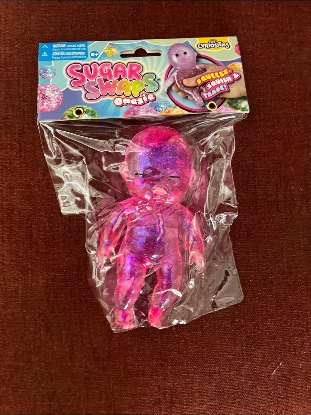 Pink Glitter Sensory Baby Doll sugar swap